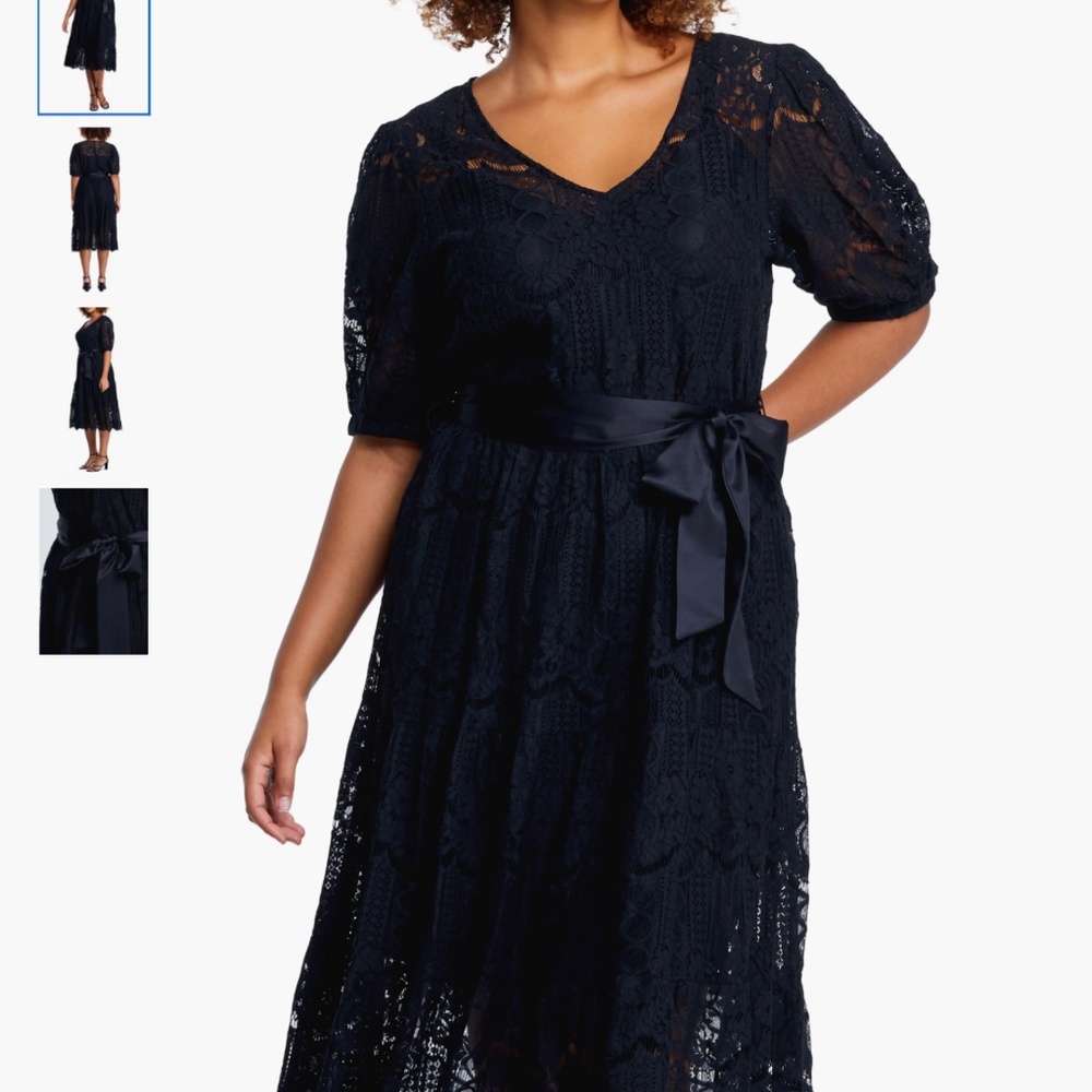 Estelle Lakeside Lace Midi Dress (Plus Size) 2X